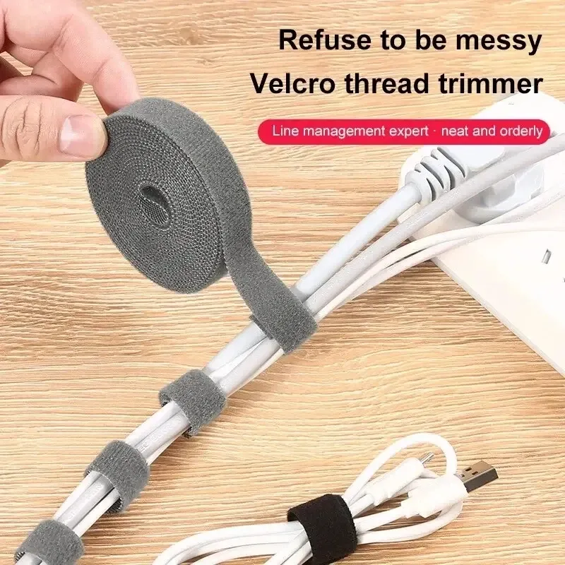 3m einfarbige Kabelbinder Power Wire Loop Free Cut Nylon wieder verwendbare Kabelbinder Aufbewahrung kabel Management Straps