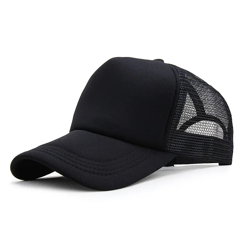 Unisex Cap Casual Plain Mesh Baseball Cap verstellbare Snapback Hüte für Frauen Männer Hip Hop Trucker Cap Streetwear Papa Hut