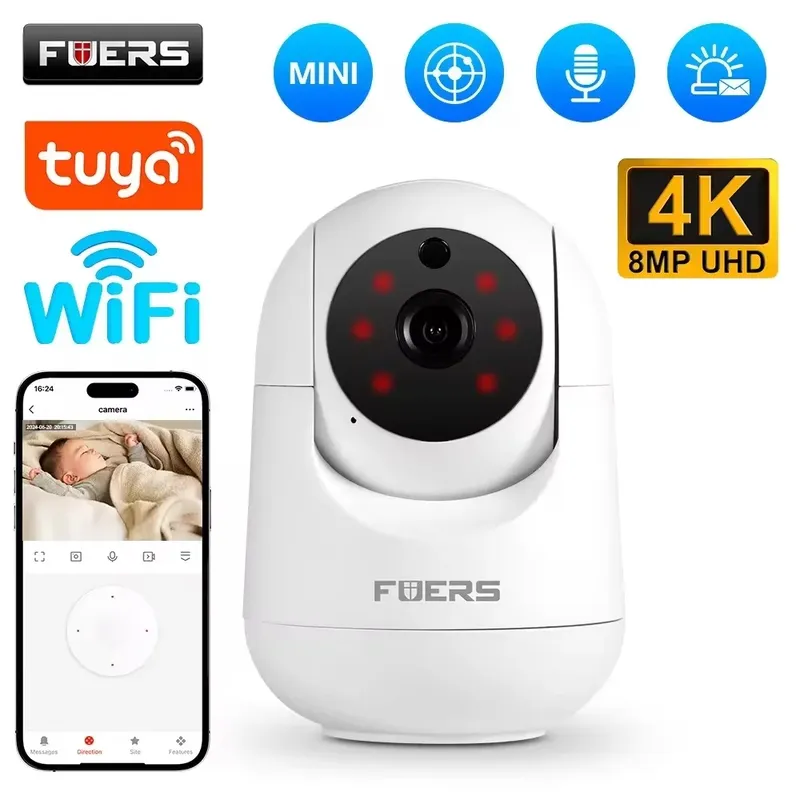 Fuers 3mp ip kamera tuya smart home wifi drahtlose überwachung audio cam cctv automatische tracking sicherheit baby monitor