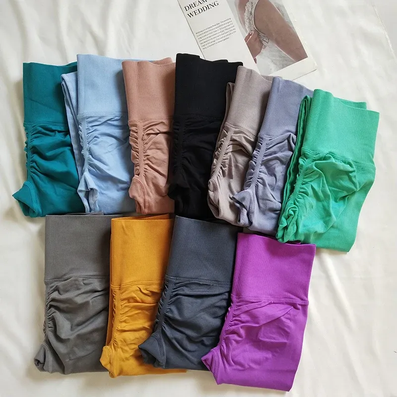 Nahtlose Sport Yoga Hohe Taille Hosen Leggings Sport Durchsichtig Yoga Gym Laufen Schnelle Trockene Hosen Scrunch Butt Hosen