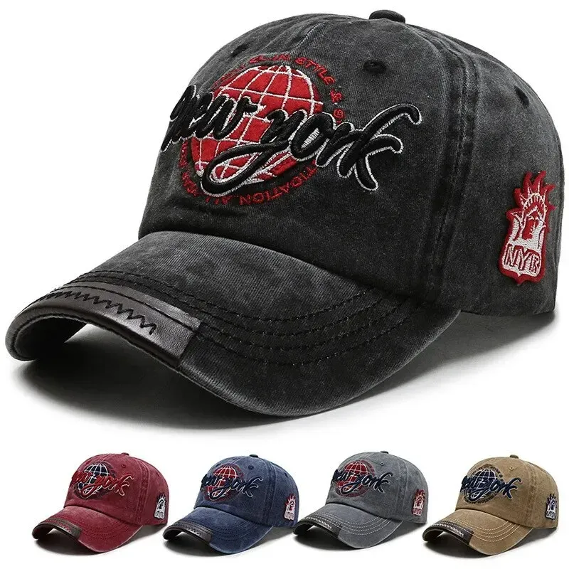 Neue notleidende Baumwolle gewaschen Baseball mütze koreanische Outdoor-Sonnenschutz hut lässig und vielseitig Straße Frühling und Herbst Sonnenhut