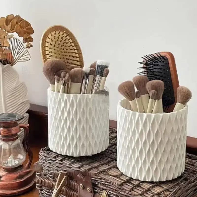 360-Grad-Drehung, große Kapazität, Make-up-Pinsel, Eimer, Lippenstift, Augenbrauenstift, Lidschattenpinsel, Aufbewahrungskartusche, tragbare Bürstenaufbewahrung