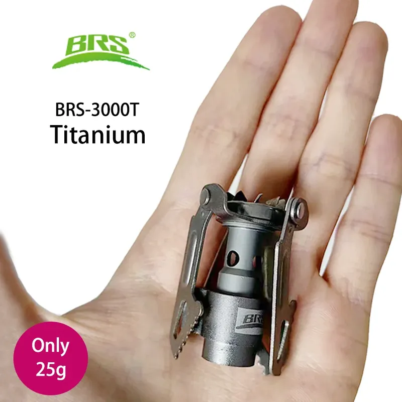 BRS Outdoor Gasherd Camping Gas Brenner Tragbare Mini Titan Herd Überleben Ofen Tasche Picknick Gas Herd Brs-3000t
