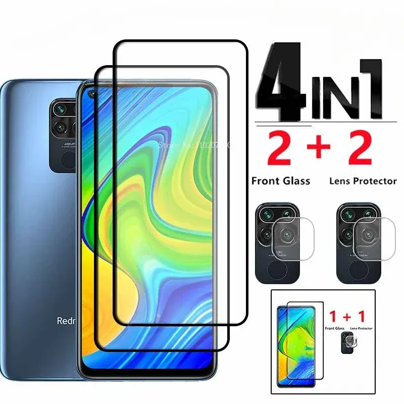 Gehärtetes Glas für Xiaomi Redmi Note 9 Note 9 Pro 9S Redmi 9C NFC Full Cover Screen Protector Objektiv Film Redmi Note 9 Pro Glas