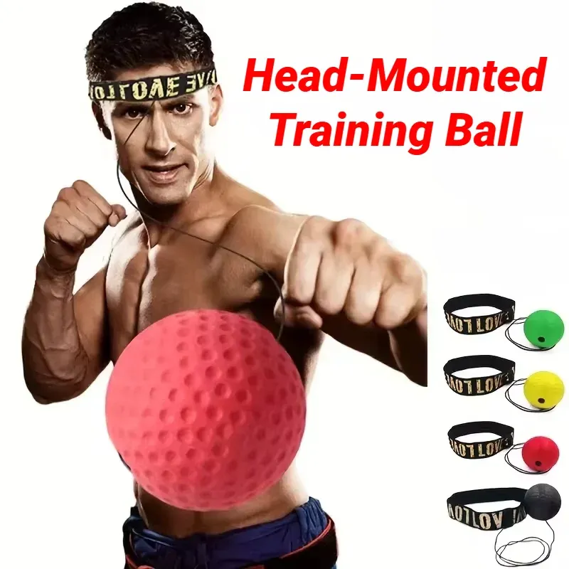 1Pcs MMA Boxen Speed Ball Kopf-Montiert Pu Punch Sanda Training Hand Auge Reaktion Hause Sandsack Fitness ausrüstung Gym Muay Thai