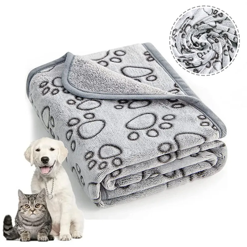 Weiche, flauschige, hochwertige Haustierdecke, niedliches Cartoon-Muster, Haustiermatte, warme und bequeme Decke für Katzen und Hunde