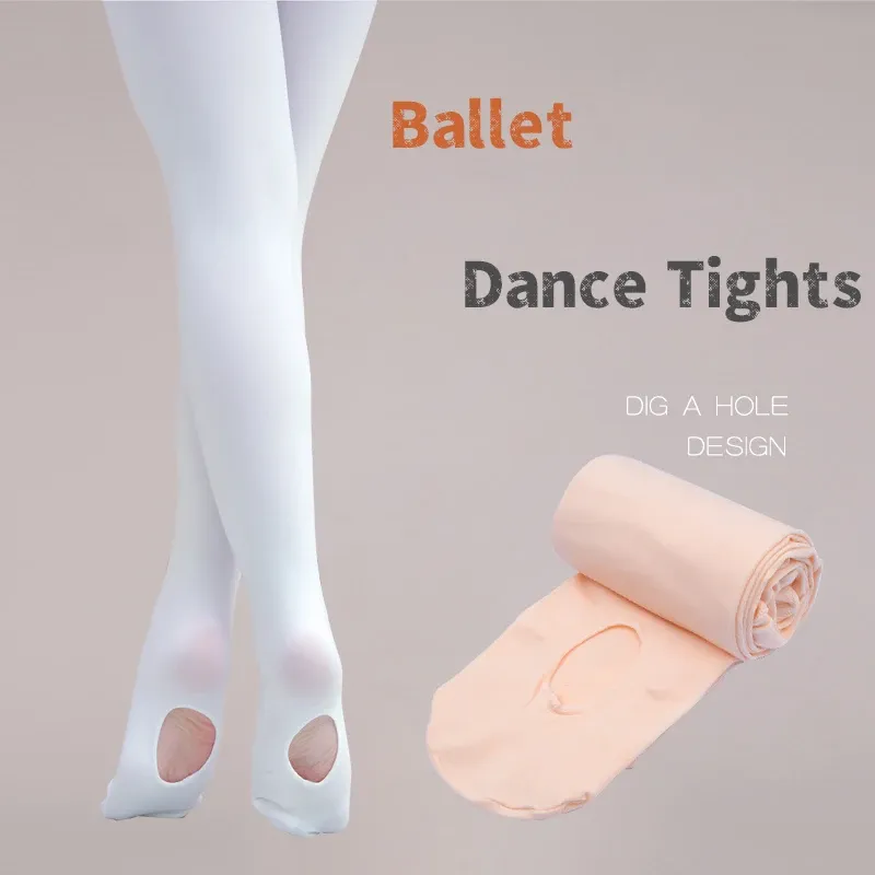 Prinzessin Baby Mädchen Ballett Strumpfhosen Hohe Elastizität Tanz Strumpfhosen Mit Loch Frühling Herbst Frauen Kleinkind Kinder Studenten Strümpfe