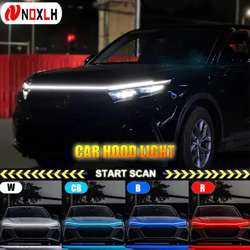 LED Tagfahrlicht Scan Start hell drl Auto Motorhaube dekorative Lichter Auto Motor Motorhaube Führung dekorative Umgebungs lampe 12V