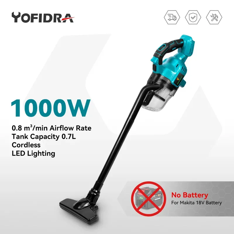1000W Cordless Elektrische Staubsauger Handheld Wiederaufladbare Haushalt Innen Reinigung Werkzeuge Für 21V 18V Batterie
