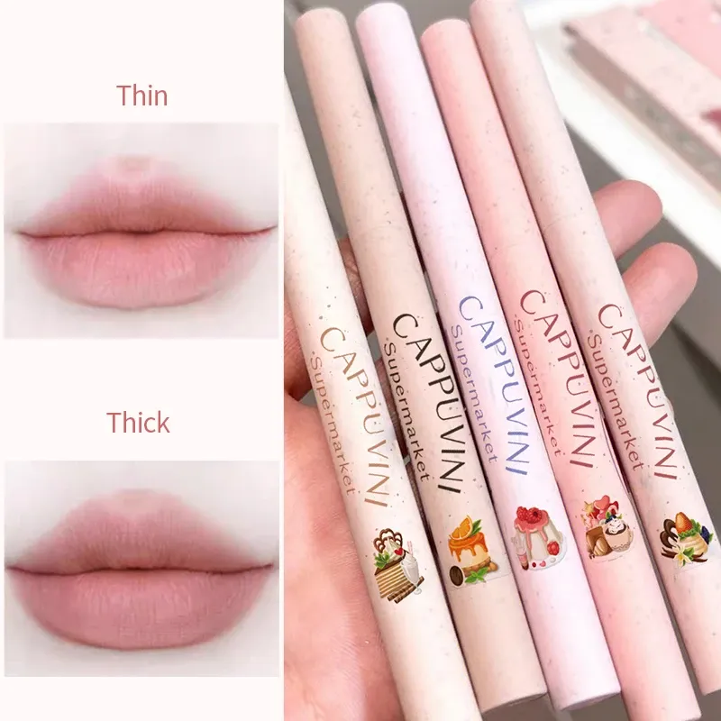 CAPPUVINI Matte Lip Liner Outline Lips Lippenstift Stift Wasserdicht Langlebig Farbe Lippenstift Lippenstift Stift