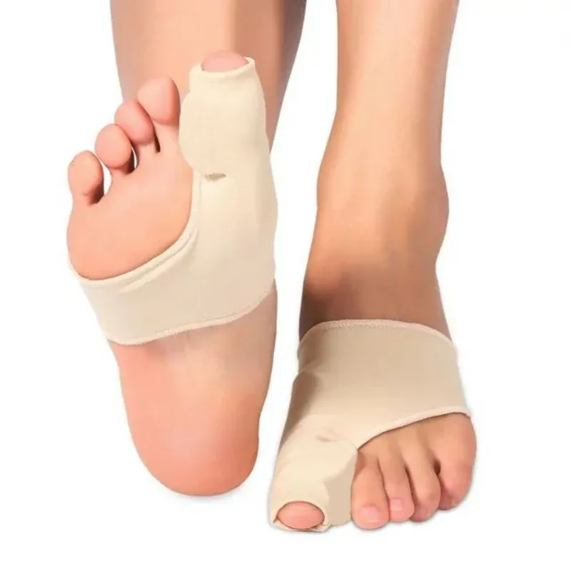 QIWU 1pairToes Corrector Big Toe Separator Protector Bunion Sleeve Straighteners Bunion Corrector Regulator Socke Fußpflege Werkzeug