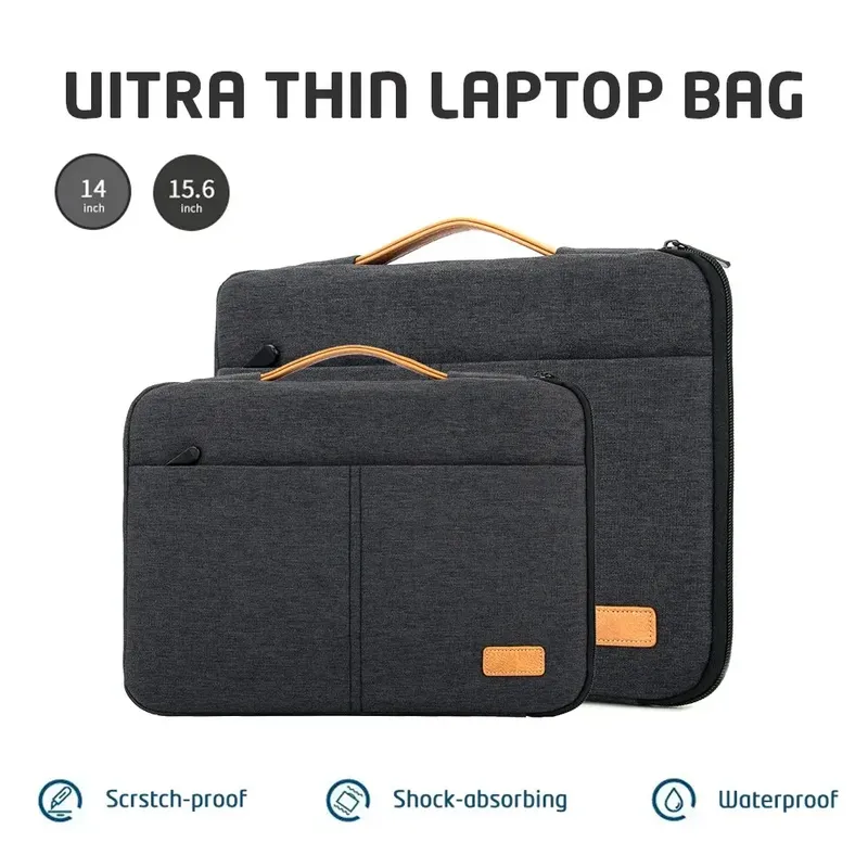 Schützende Laptop-Hülle für 13,3 14 15,6 16 Zoll, neue MacBook Pro M3 Max M2 M1, schlanke Tragetasche für Männer und Frauen
