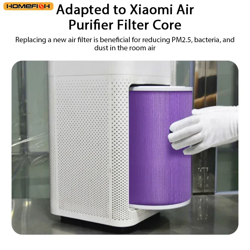 HOMEFISH Luftfilter Für Xiaomi Luftreiniger Pro/1/2/3/2H/2C/2S/3H/3C Filter Carbon Dunst Anti Bakterien Formaldehyd Luftreiniger