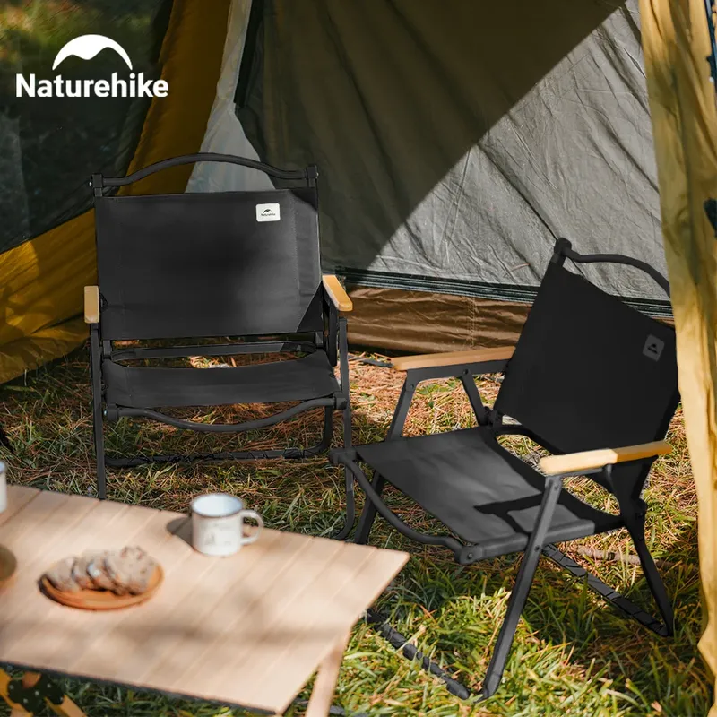 Naturehike Camping Stuhl Tragbare Falten Kermit Stuhl Hohe Last Faltbare Reise Holz Stuhl Outdoor Picknick Entspannen Angeln Stuhl