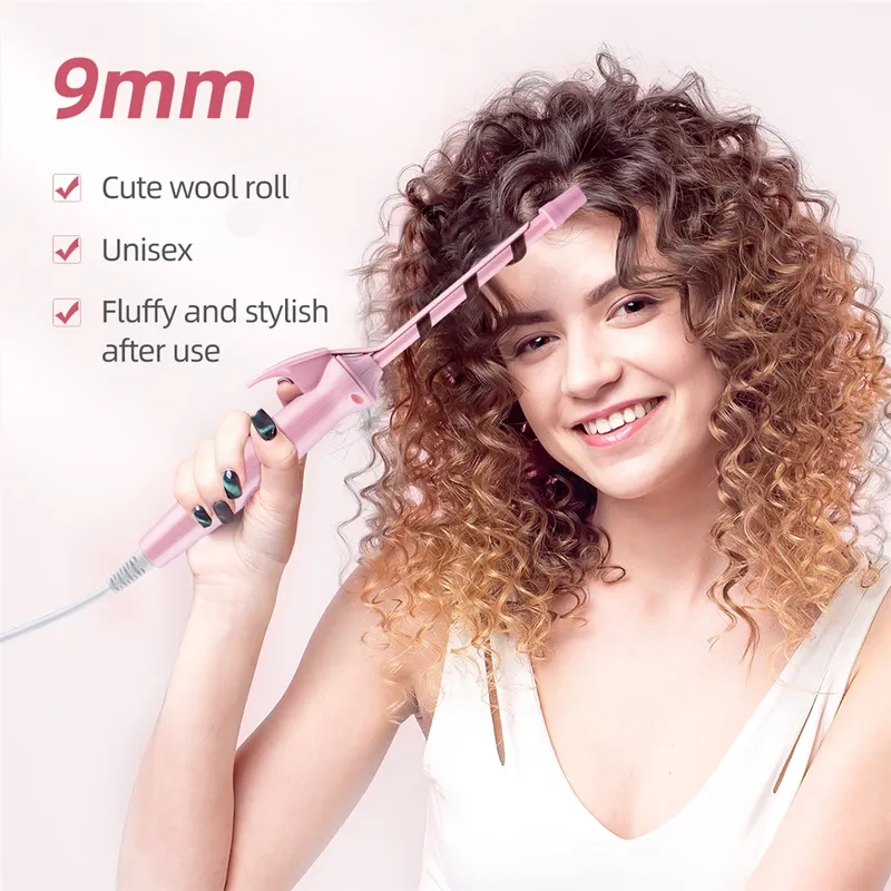 9mm Mini Haar Lockenstab Haar Curler Zauberstab Professionelle Lockige Zange Keramik Elektrische Salon Styling Werkzeug Kleine Crimpen Eisen