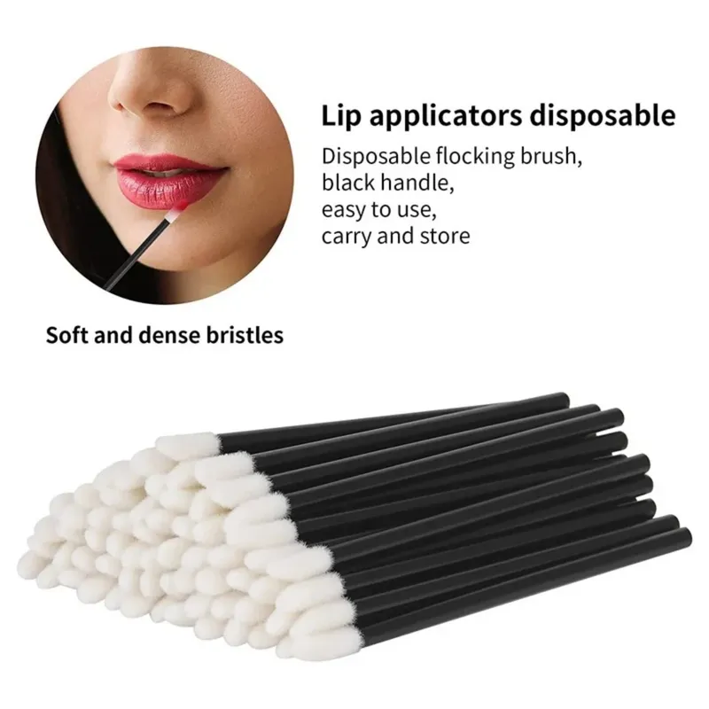 50/100 Einweg Lippen Pinsel Wimpern Makeups Microbrush Lash Verlängerung Mascara Applikator Lippenstift Zauberstäbe Set Kosmetik Make-Up-Tool