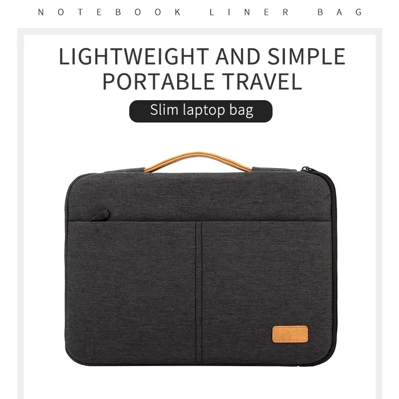 Computertasche, Laptop-Hülle, 14 15,6 Zoll Notebook-Tasche für stoßfeste Computer-Aktentasche für Geschäftsreisen, Laptop-Tasche
