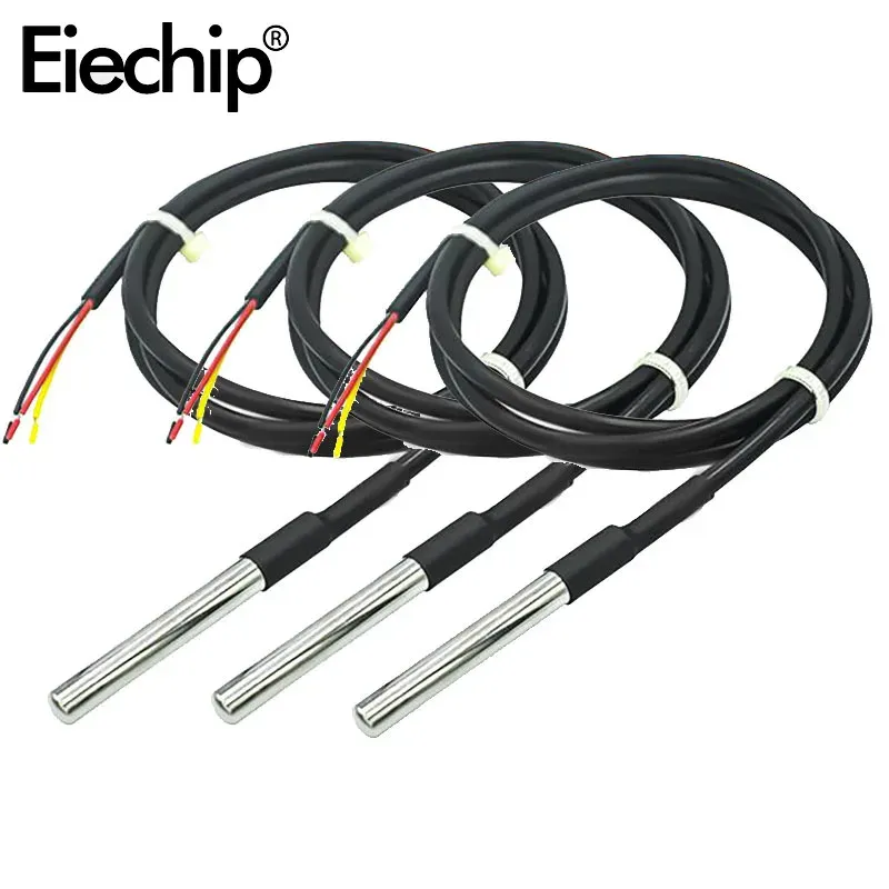 1PCS Wasserdicht DS18B20 gewinde temperatur sonde temperatur sensor edelstahl paket 1m 2m 3m 18B20 draht arduino