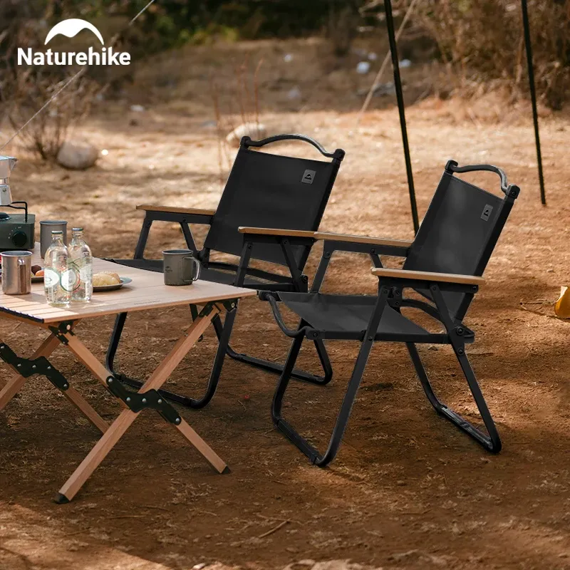 Naturehike Camping Stuhl Tragbare Falten Kermit Stuhl Hohe Last Faltbare Reise Holz Stuhl Outdoor Picknick Entspannen Angeln Stuhl