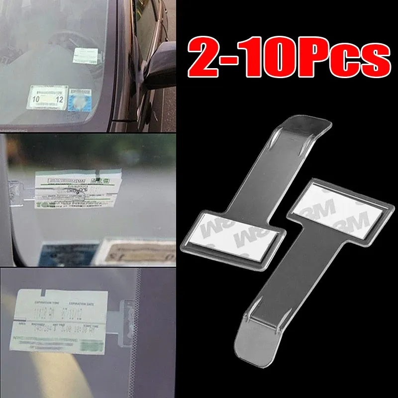 2/5/10Pcs Auto Parkplatz Ticket Clip Verschluss Genehmigung Karte Rechnung Halter Halterung Lagerung Organizer Auto Fenster windschutzscheibe Clip Aufkleber