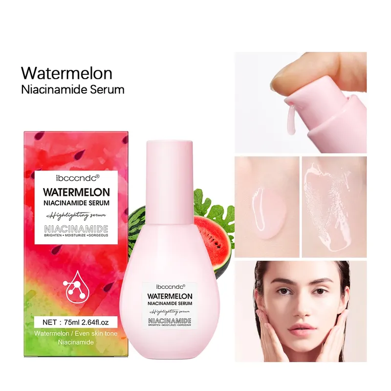 Neues Watermelon Glow Niacinamide Dew Drops Serum Makeup Primer Cream Leichtes Gesichtsserum & Grundierung Liquid Brighner