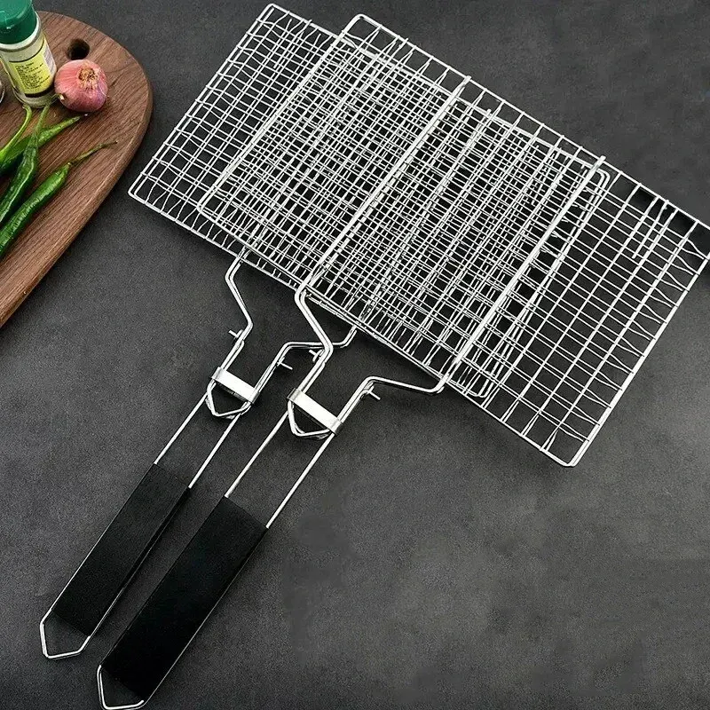 Antihaftbeschichteter Haushaltsgrillkorb für den Außenbereich, Grill, Küchenutensilien, Grillmatte, ein Muss für Partys, geeignet zum Grillen/Gemüse