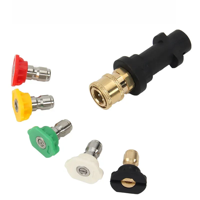 Hochdruck-Wasserpistole K2K7 Schnelladapter Autowaschdüse Fünf Farben Schaumkanne Zubehör
