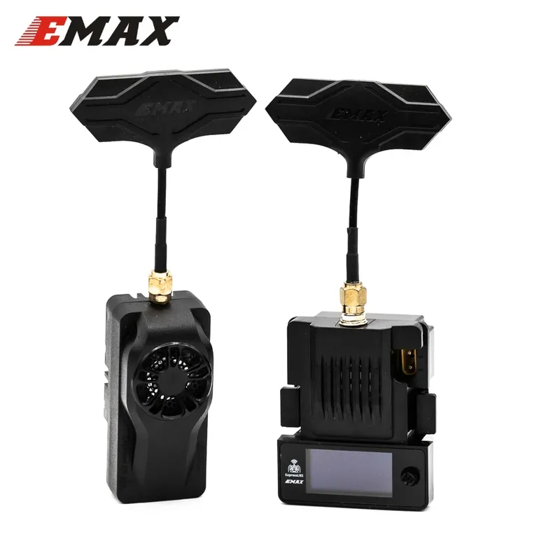 Original EMAX Offizielles Aeris Link ExpressLRS ELRS Micro TX Modul 2,4G 915MHz mit OLED-Bildschirm und Lüfter für RC FPV Drohne