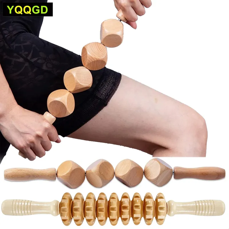 1pc Holz massage rolle, Würfel körper rolle für Cellulite, Würfel Cellulite Walze zur Schmerz linderung, Holz massage werkzeug für Cellulite