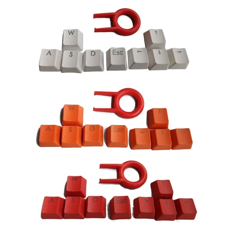 Hintergrund beleuchtete Tastatur-Tasten kappen für Cherry-MX-Schalter WASD/Esc/Richtung für Tasten kappe 9-teilige mechanische Gaming-Tastatur für