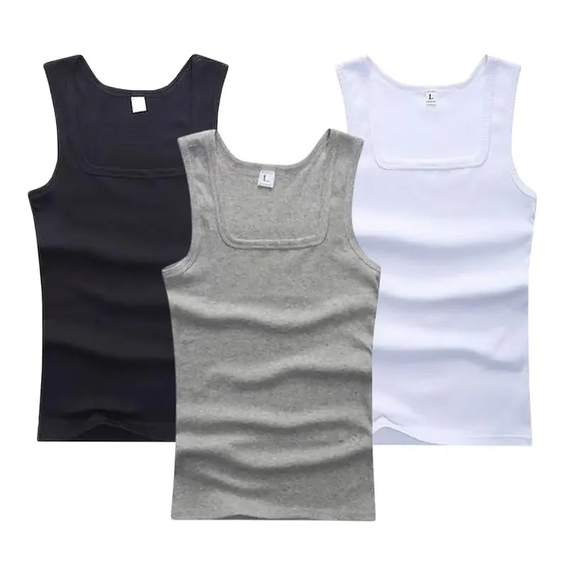 Heißer Verkauf Sommer Männliche kleidung Frauen Grundlegende Elastische tank top Reine Baumwolle Ärmellose männer t-shirt Bodybuilding Fitness T-shirt