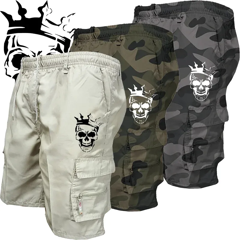 Neue modische Multi-Pocket-Herren-Freizeitshorts, Fitness, lockere Freizeithosen, Tarnung, taktische Shorts