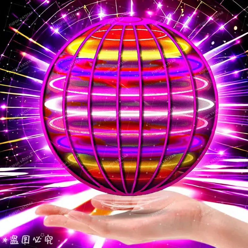 Fliegender Ball Bumerang Flyorb Magie mit LED-Leuchten Drone Hover Ball Fly Nova Orb Flying Spinner Fidget Toys Kinder Familiengeschenk