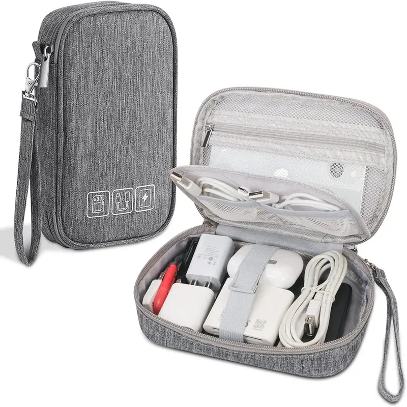 Großhandel Kabel Aufbewahrungstasche Elektronischer Organizer Digitales Ladegerät Drähte USB Power Pouch Tragbares Reisezubehör Zubehör