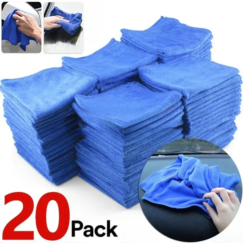1-20Pcs Mikrofaser Handtücher Auto Waschen Trocknen Tuch Handtuch Haushalt Reinigung Tücher Auto Detaillierung Polieren Tuch Hause Saubere werkzeuge