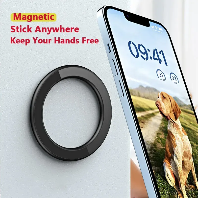Starker Magnet-Telefonständer – Magsafe-kompatibel für iPhone 14–12, iPad, Universal-Tablet (Auto/Wandgebrauch)