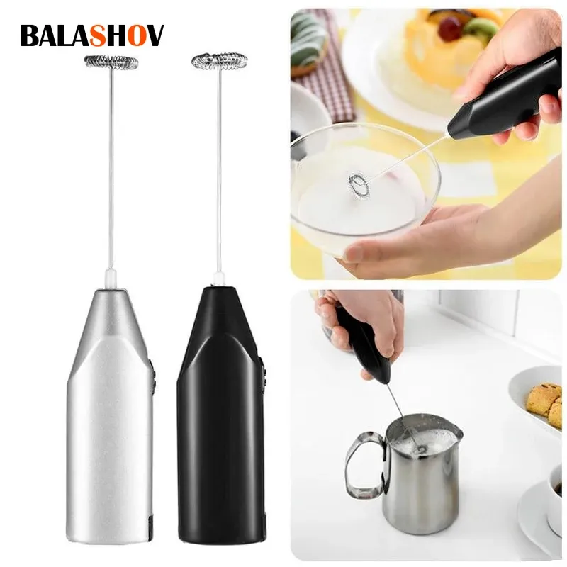 Drahtlose Milch Schäumer Kaffee Schneebesen Mixer Elektrische Mixer Schneebesen Mini Edelstahl-düse Griff Rührer Cappuccino Maker Kochen Werkzeuge