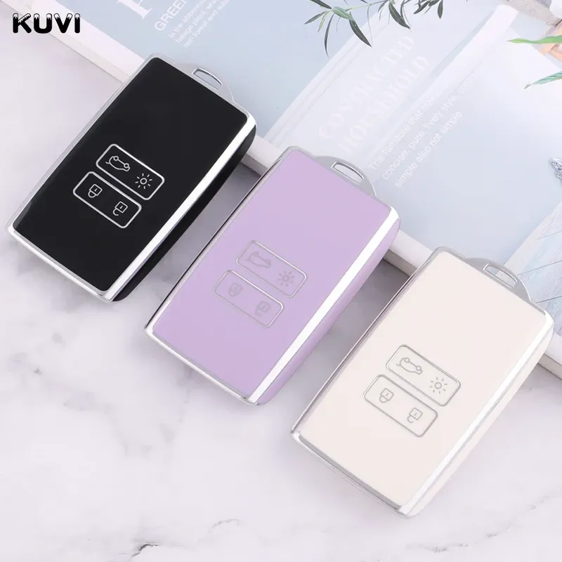 TPU Auto Karte Schlüssel Fall Abdeckung Shell Fob Für Renault Koleos Captur Megane Clio Scenic Talisman Arkana Für Dacia Sandero Zubehör