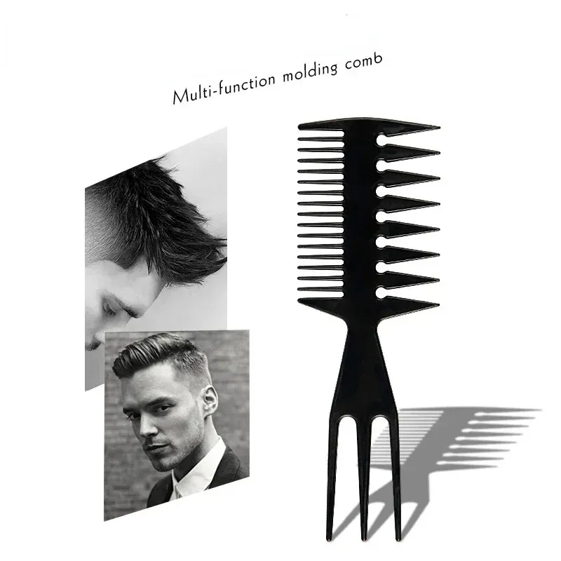 Doppel Seite Professionelle Zahn Kämme Fisch Knochen Form Haar Pinsel Barber Haar Färben Schneiden Färbung Pinsel Mann Styling Werkzeug