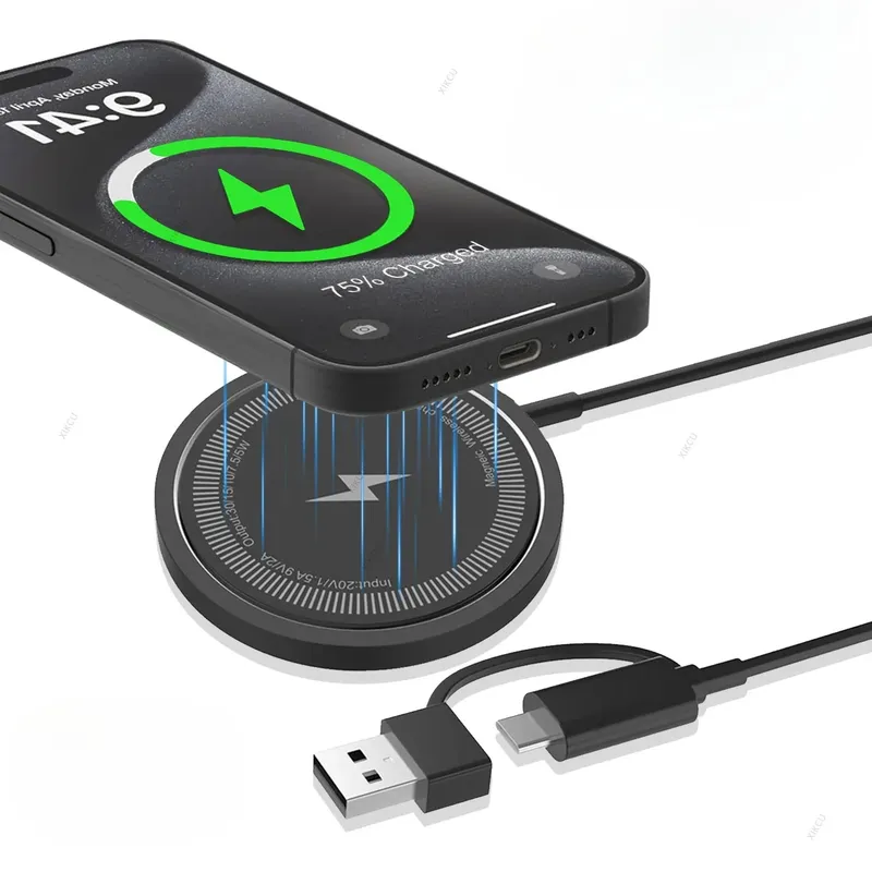 15 W Für Magsafe Drahtlose Ladegerät Telefon Lade Pad Für iPhone 17 16 15 14 13 12 Pro Max AirPods 4/3 Pro Schnelle Ladestation