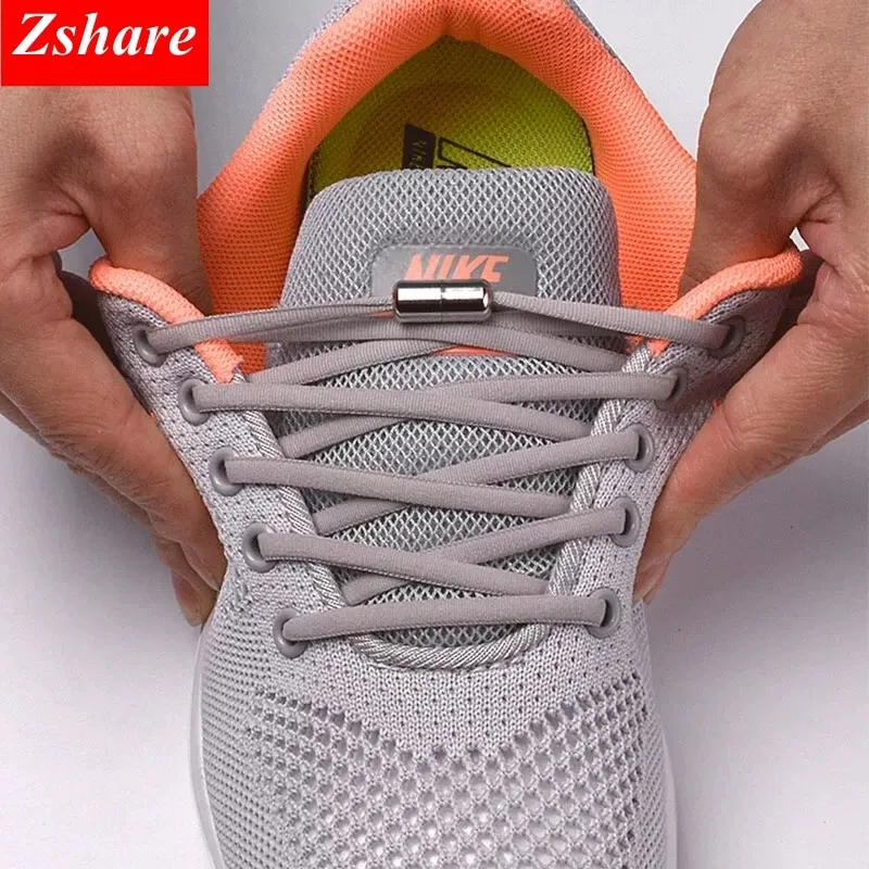 1 Paar Schnürsenkel ohne Krawatte runde elastische Schnürsenkel für Kinder und Erwachsene Turnschuhe Schnürsenkel schnelle faule Schnürsenkel 21 Farbe Schnürsenkel