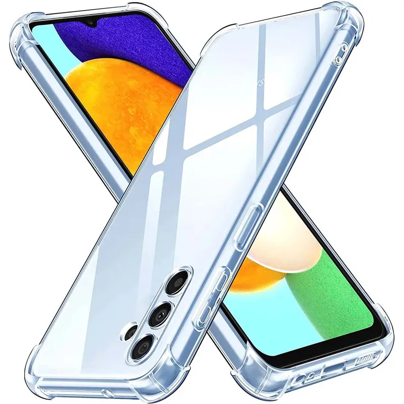1,5 mm dicke Air-Bag-Klarhülle für Samsung Galaxy A05 A05S A15 A04s A04 A04E A14 A24 4G A34 A54 5G stoßfeste Silikonhülle