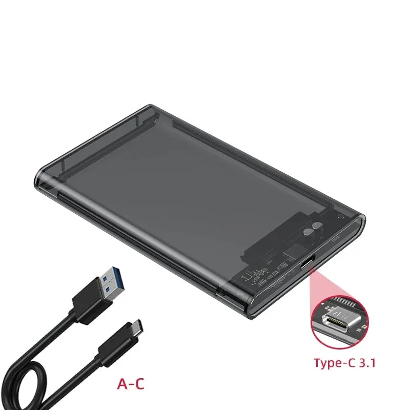 UTHAI TM05 Typ-C Transparente Box HDD Gehäuse 3.1 Notebook 2,5 Zoll SSD Solid State Mechanische Mobile Festplatte Box USB3.1