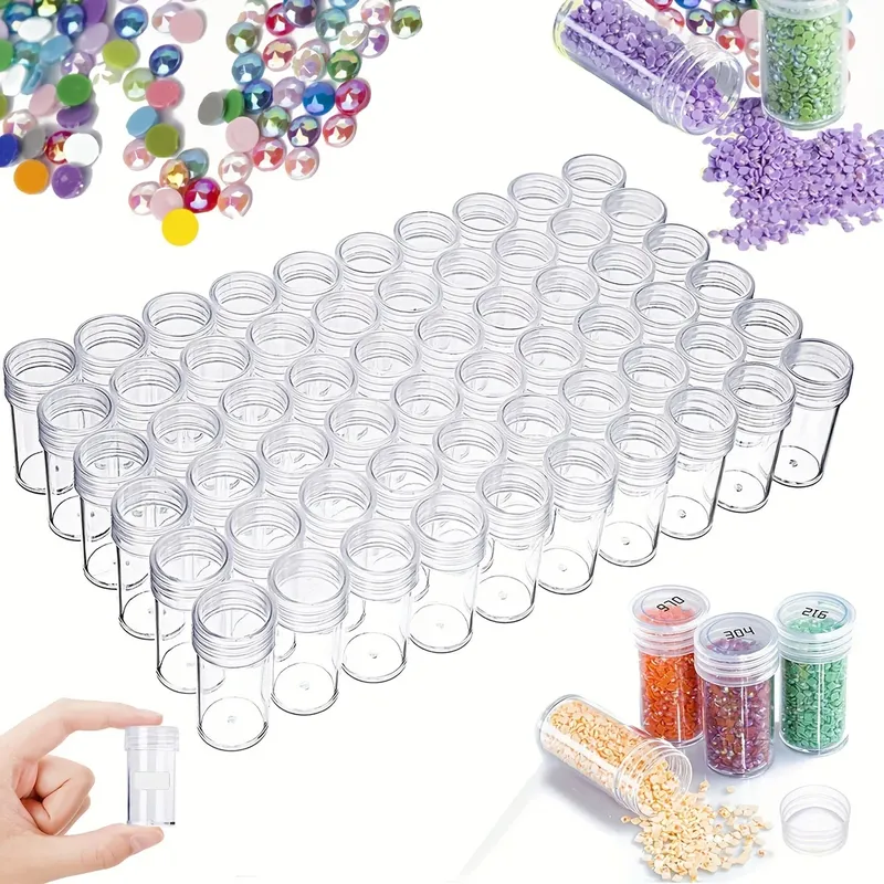 30 Stück Perlen-Aufbewahrungsflasche, Zubehör-Organizer, DIY-Diamant-Malerei-Organizer-Werkzeuge, Mini-Aufbewahrungsbehälter für Strass-Mosaik-Kunst