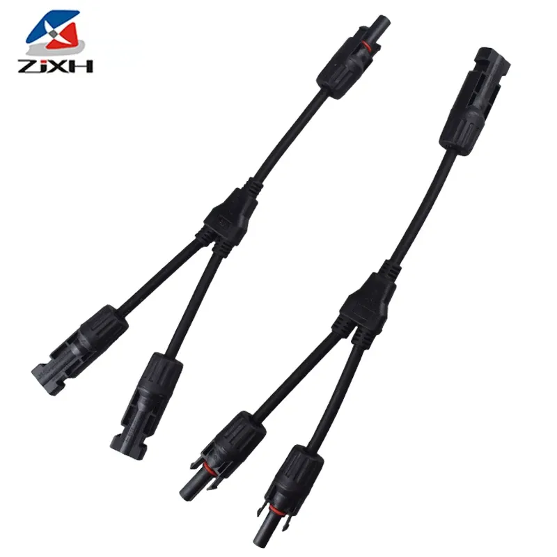 Solaranschlüsse Y Branch Parallel PV Adapterkabel Solarpanel Stecker Draht Stecker Werkzeugsatz für Solarpanel