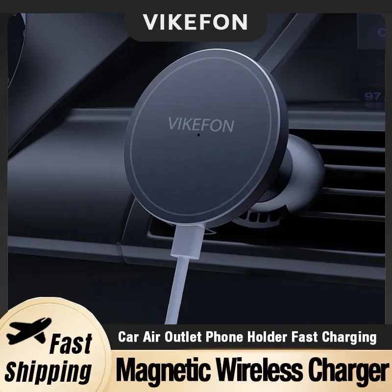 Auto Air Outlet Drahtlose Ladegerät Telefon Stehen Für Magsafe iPhone 16 15 14 13 12 Pro Max Air Vent Zelle magnet Schnelle Ladestation
