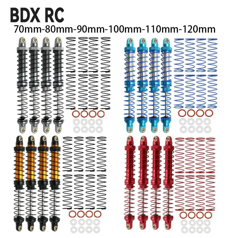 Metall 70mm 80mm 90mm 100mm 110mm 120mm Stoßdämpfer Öl Dämpfer für 1/10 RC Crawler Auto Axial SCX10 AXI03007 RBX10 D90 TRX4
