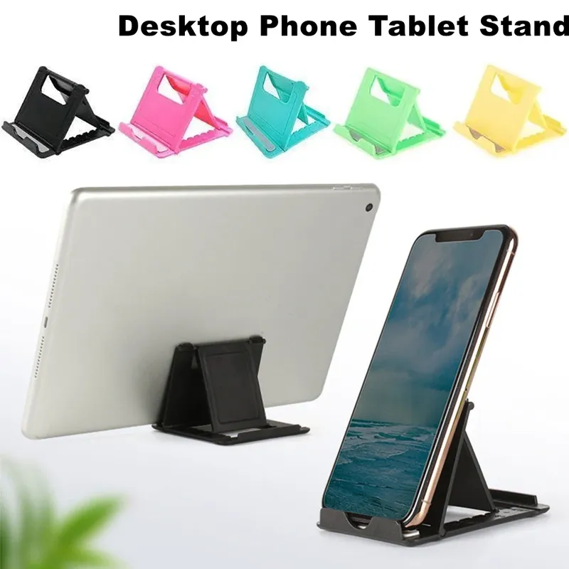 Tragbarer Desktop-Telefon-Tablet-Ständer, klappbarer Halter, flexibel, faltbar, Smartphone-Handyhalterung, universeller fauler Schreibtischständer