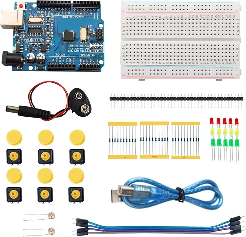 DIY elektronisches Starter kit für uno r3 Arduino Leiterplatte elektronik 12-in-1 programmier bare Engineering-Codierung ausbildung