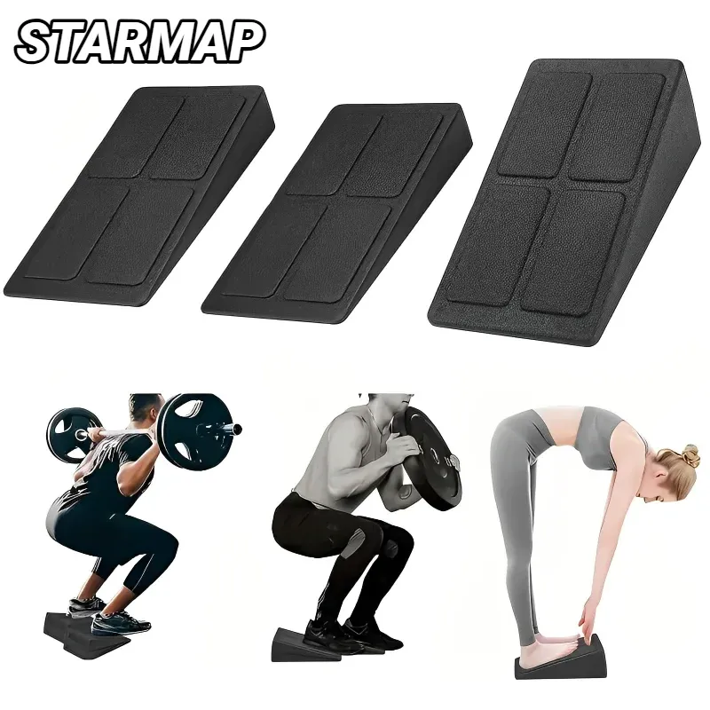 3 Teile/satz Yoga Ziegel Squat Keil Blöcke Block Rampe Kreuzheben Schräg Bord Einstellbare Nicht-Slip Kalb Fuß Bahre Für übung Gym
